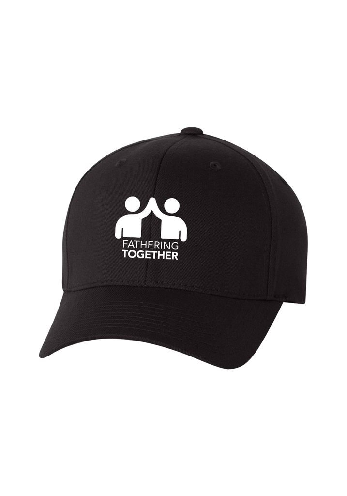 Fathering Together unisex fitted baseball cap (black) - front