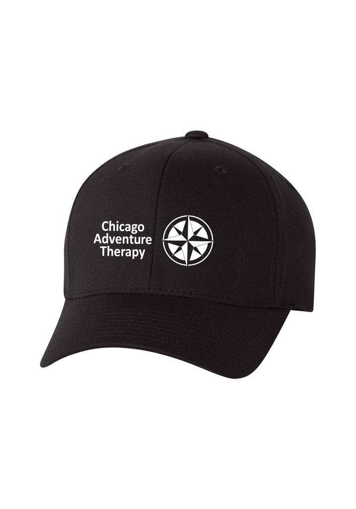 Chicago Adventure Therapy unisex fitted baseball cap (black) - front