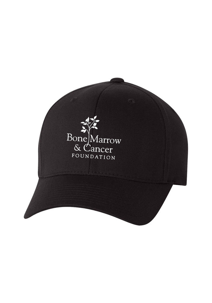 Bone Marrow & Cancer Foundation unisex fitted baseball cap (black) - front