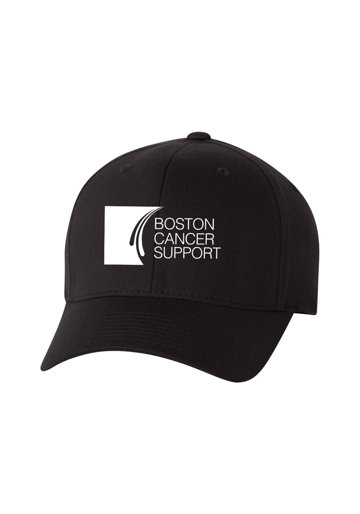 Boston Cancer Support unisex fitted baseball cap (black) - front