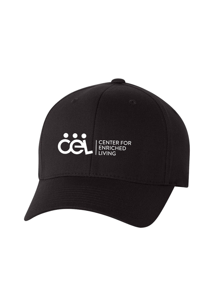 Center For Enriched Living fitted baseball cap (black) - front