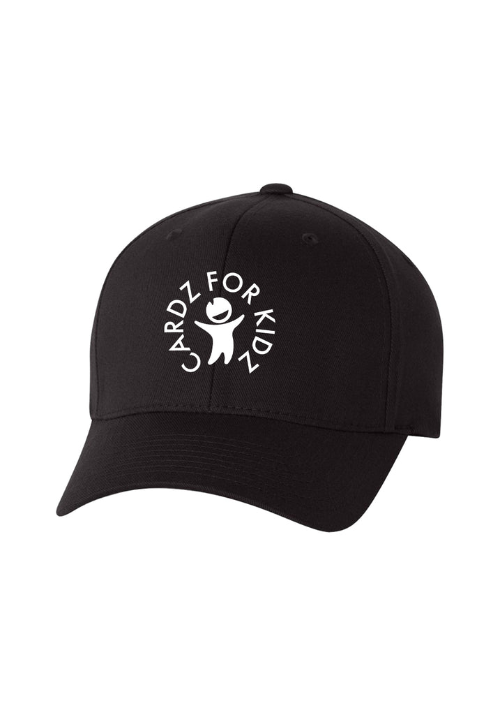 Cardz For Kidz unisex fitted baseball cap (black) - front