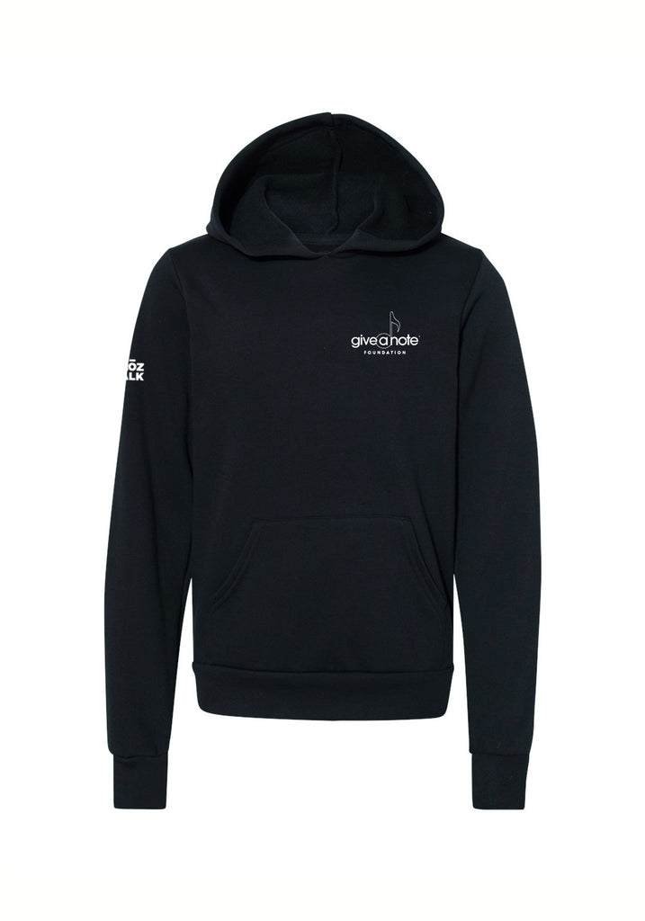 Give A Note Foundation kids hoodie (black) - front