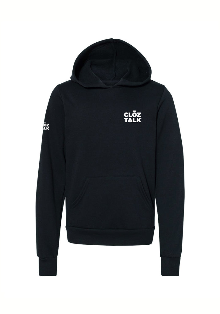 CLOZTALK LOGO kids hoodie (black) - front