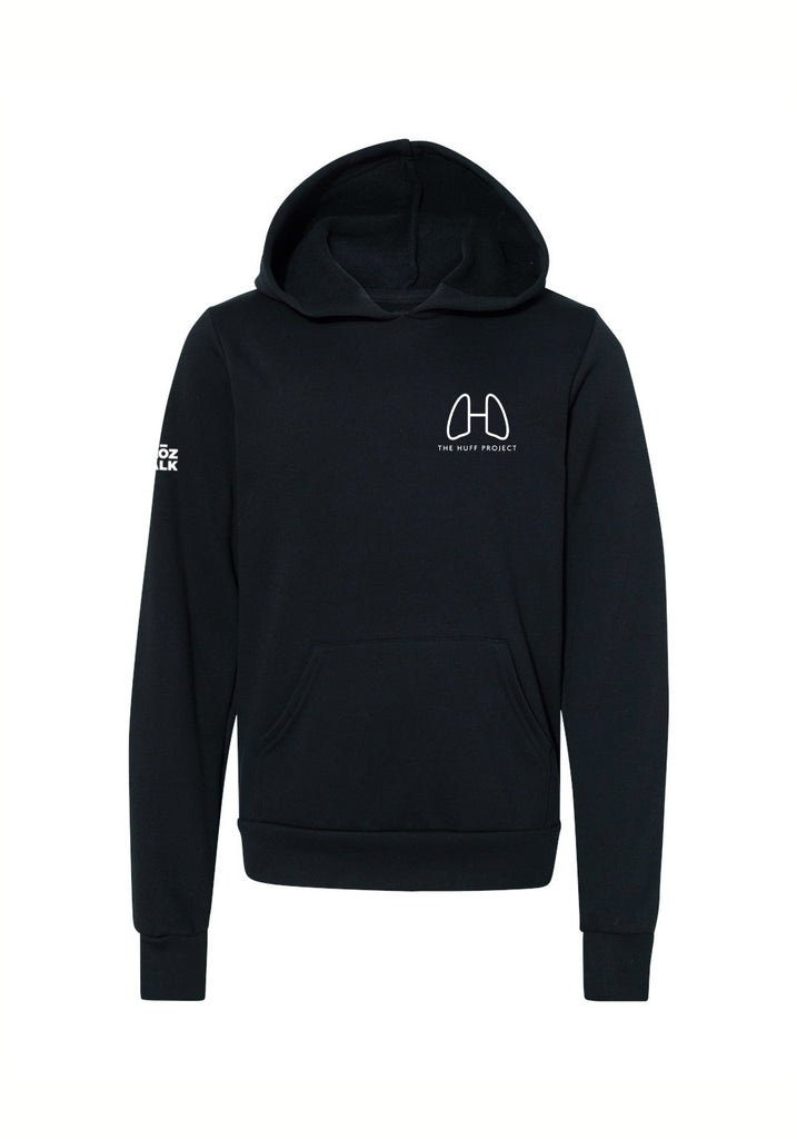 The Huff Project kids hoodie (black) - front