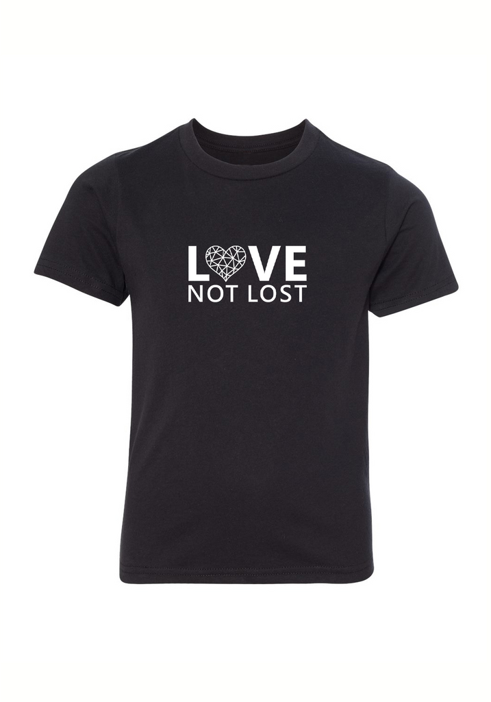 Love Not Lost kids t-shirt (black) - front