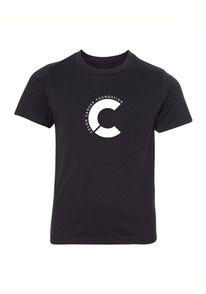 Colon Cancer Foundation kids t-shirt (black) - front