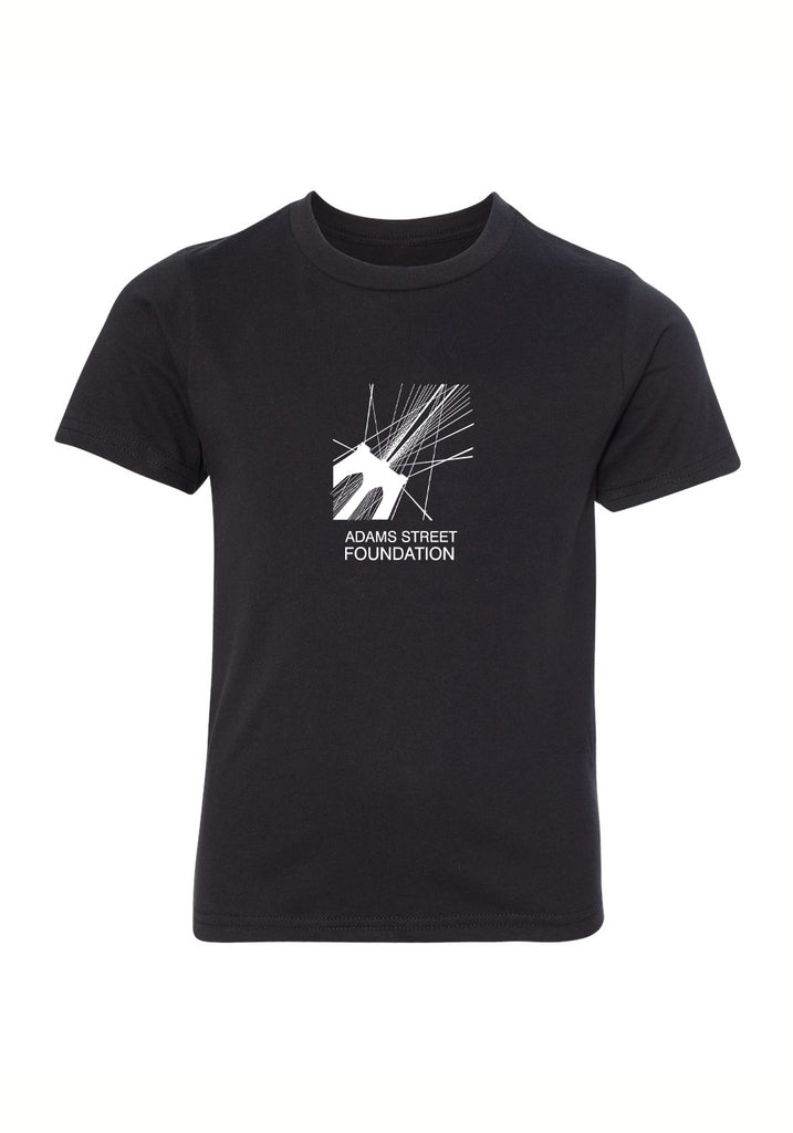 Adams Street Foundation kids t-shirt (black) - front