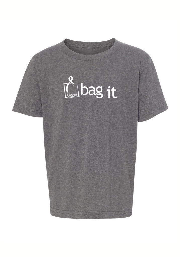 Bag It kids t-shirt (gray) - front