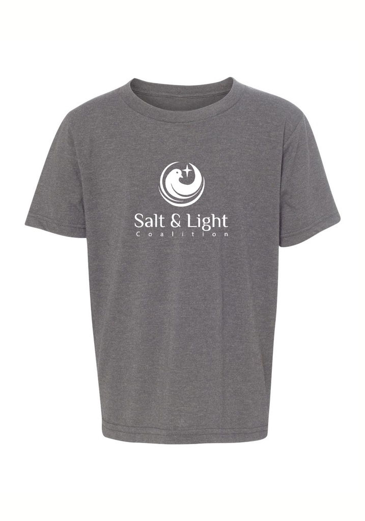 Salt & Light Coalition kids t-shirt (gray) - front