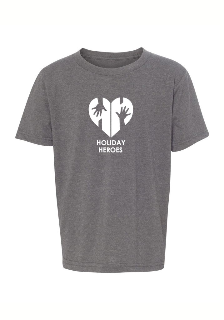 Holiday Heroes kids t-shirt (gray) - front