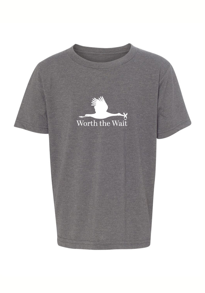 Worth The Wait kids t-shirt (gray) - front