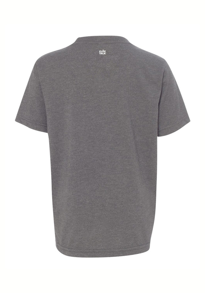 The Huff Project kids t-shirt (gray) - back