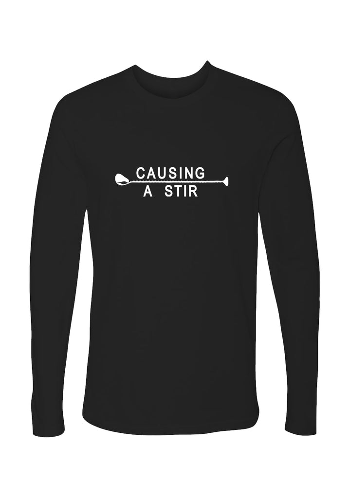 Causing A Stir unisex long-sleeve t-shirt (black) - front