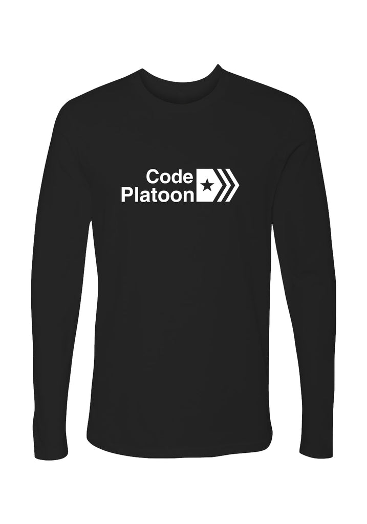 Code Platoon unisex long-sleeve t-shirt (black) - front