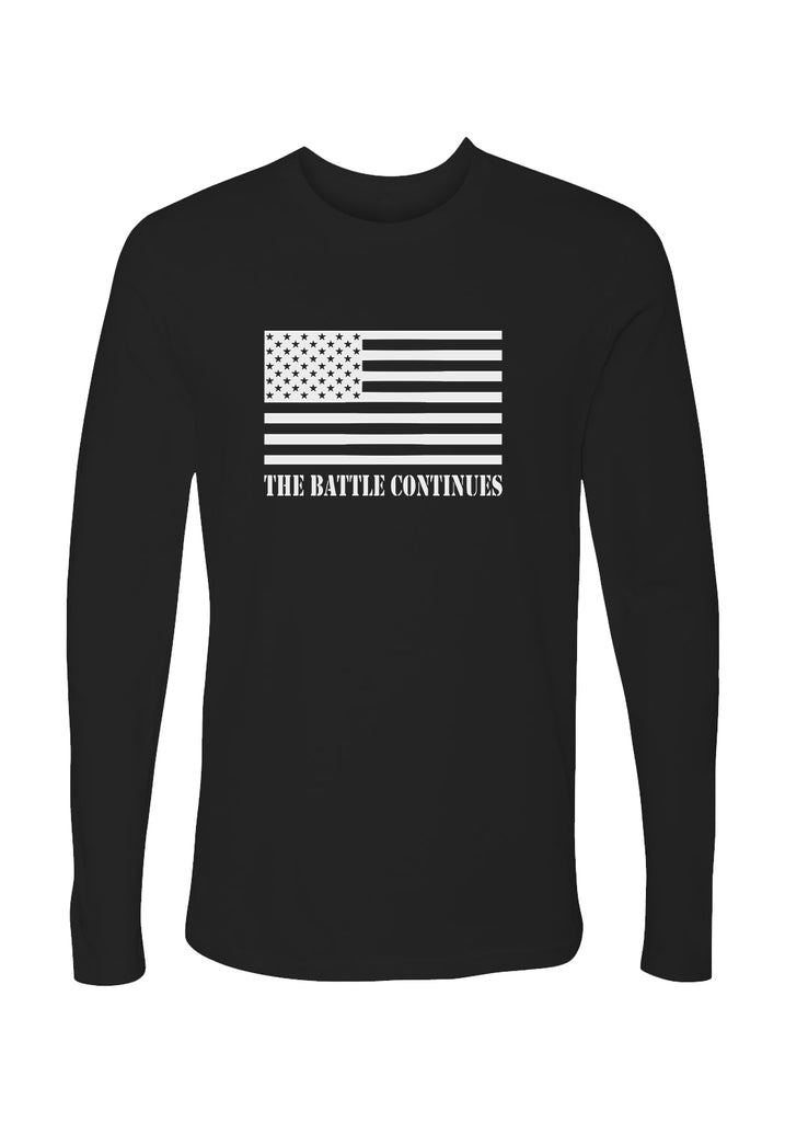 The Battle Continues unisex long-sleeve t-shirt (black) - front