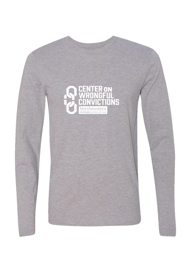 Center On Wrongful Convictions unisex long-sleeve t-shirt (gray) - front