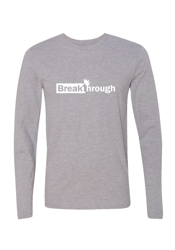 Breakthrough unisex long-sleeve t-shirt (gray) - front