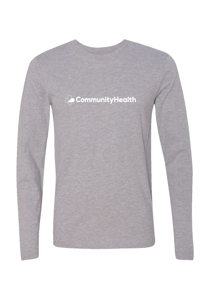 CommunityHealth unisex long-sleeve t-shirt (gray) - front