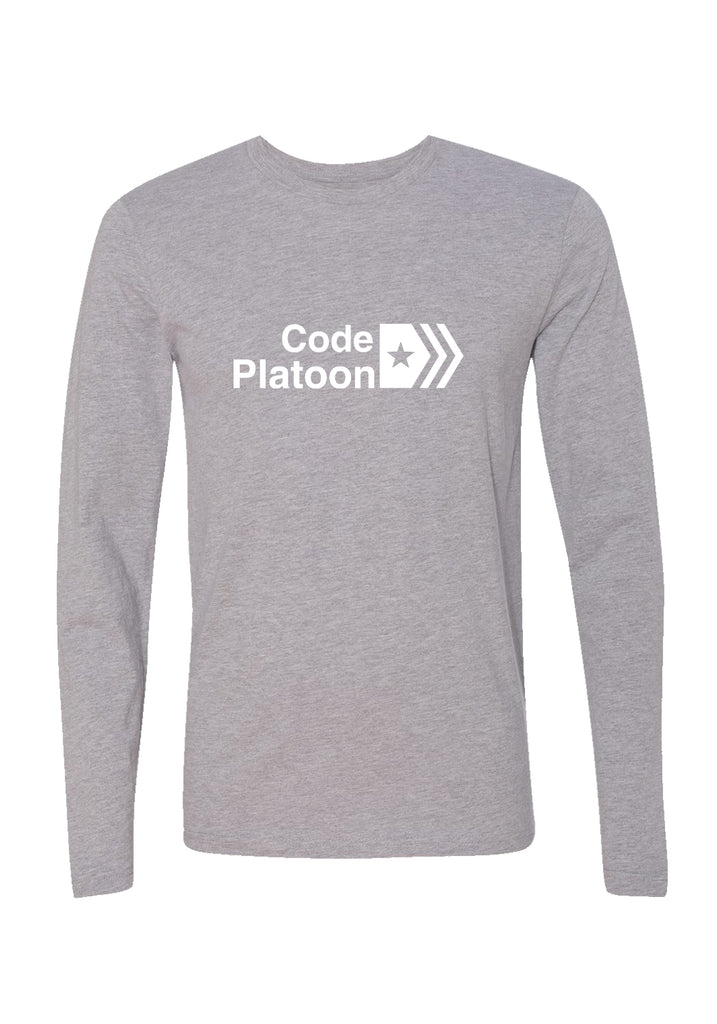 Code Platoon unisex long-sleeve t-shirt (gray) - front