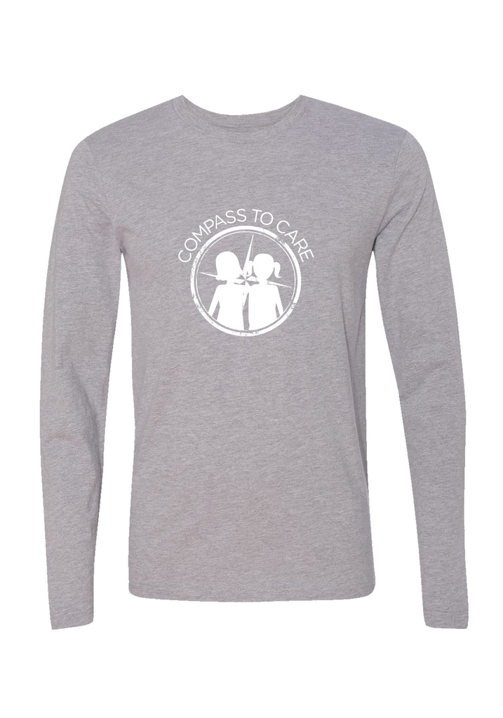 Compass To Care Childhood Cancer Foundation unisex long-sleeve t-shirt (gray) - front