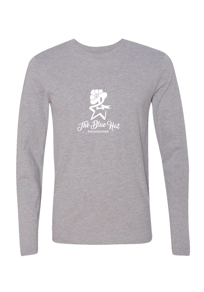 The Blue Hat Foundation unisex long-sleeve t-shirt (gray) - front