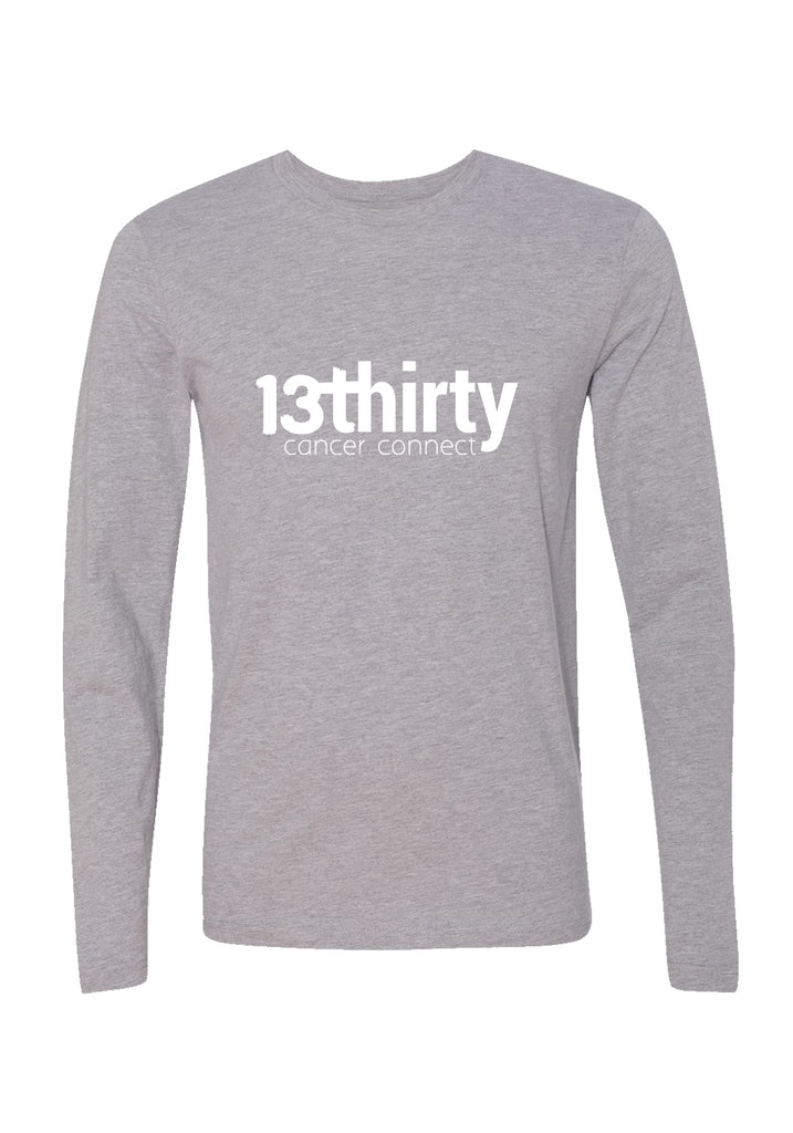 13thirty Cancer Connect unisex long-sleeve t-shirt (gray) - front