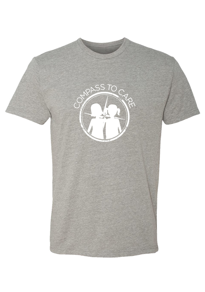Compass To Care Childhood Cancer Foundation men's t-shirt (gray) - front