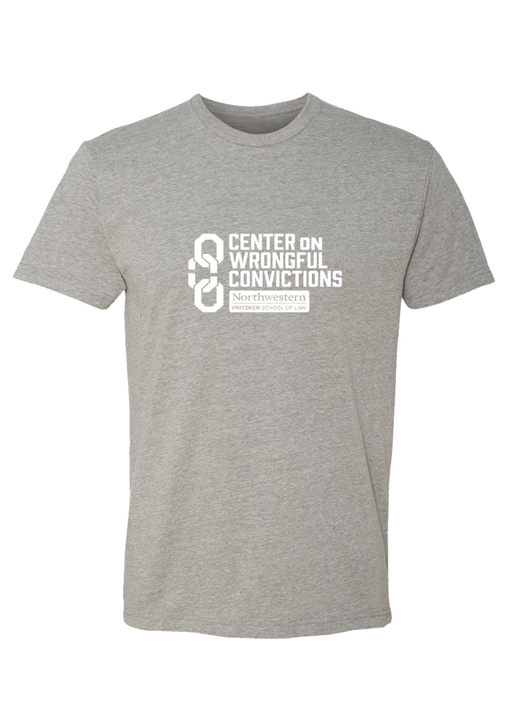 Center On Wrongful Convictions men's t-shirt (gray) - front