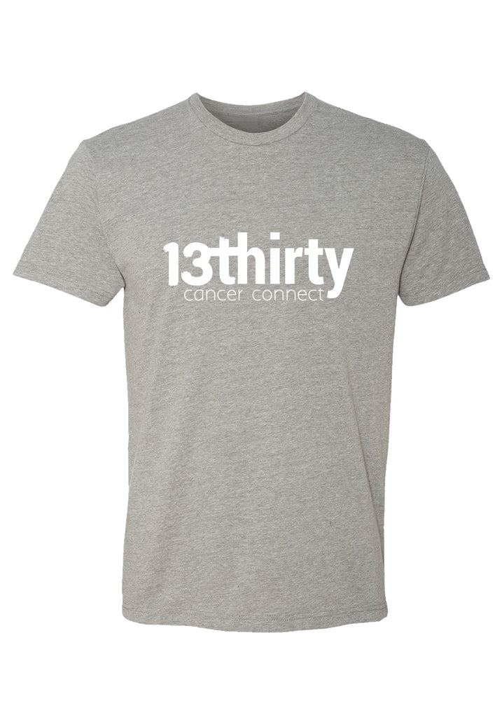 13thirty Cancer Connect men's t-shirt (gray) - front
