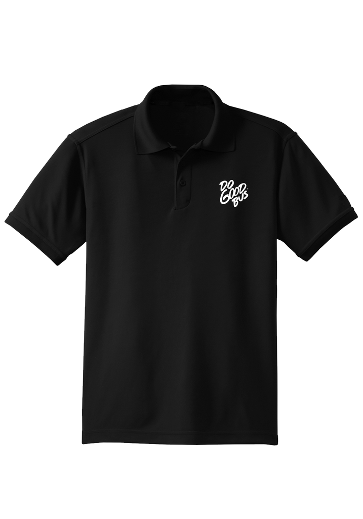 Do Good Bus men's polo shirt (black) - front