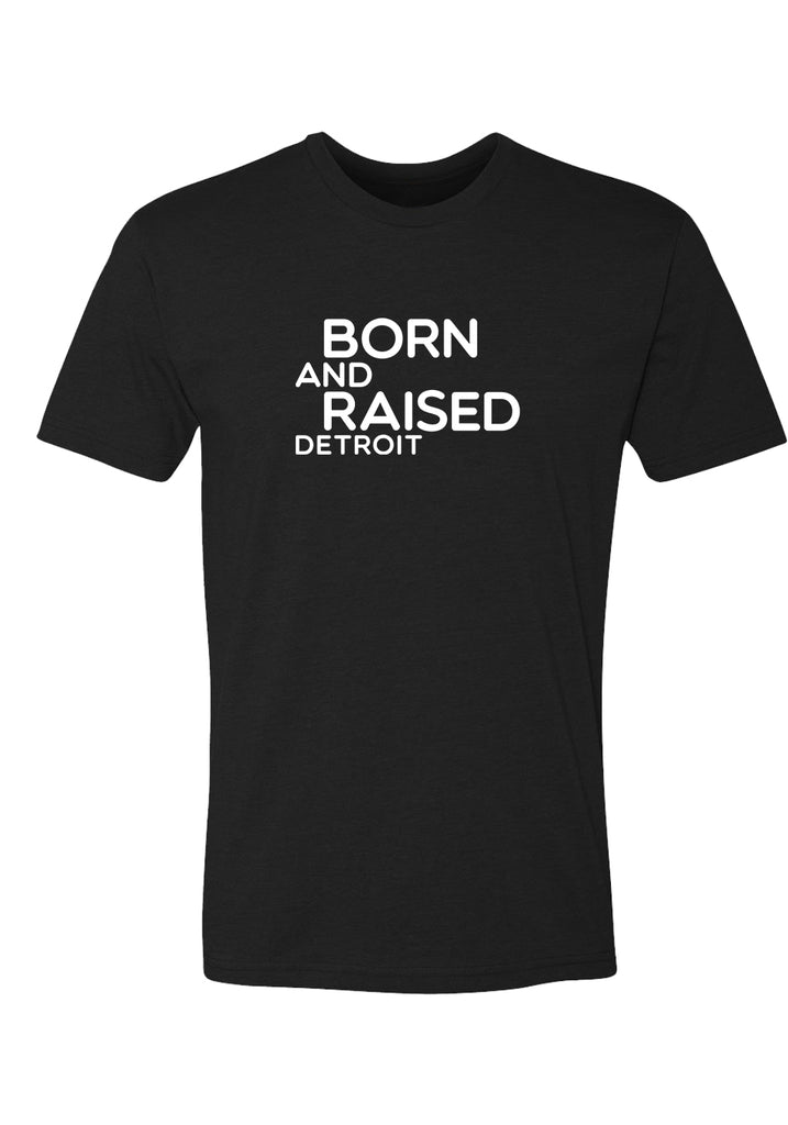 Born And Raised Detroit men's t-shirt (black) - front