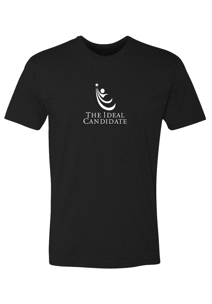 The Ideal Candidate men's t-shirt (black) - front