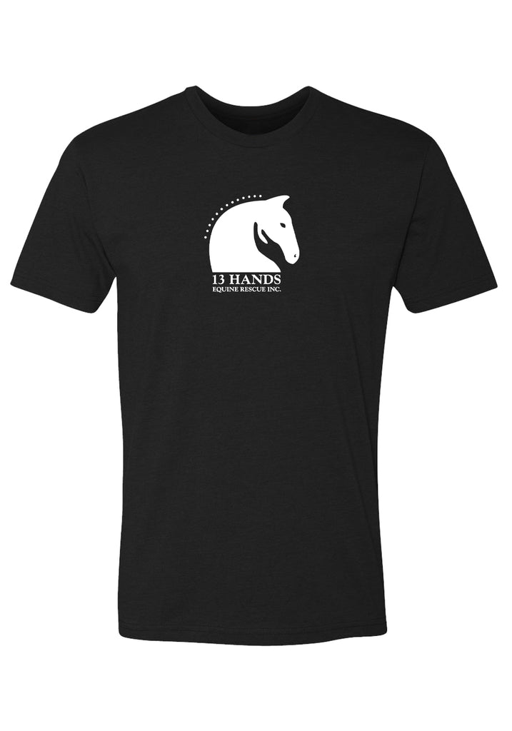 13 Hands Equine Rescue mens t-shirt (black) - front 