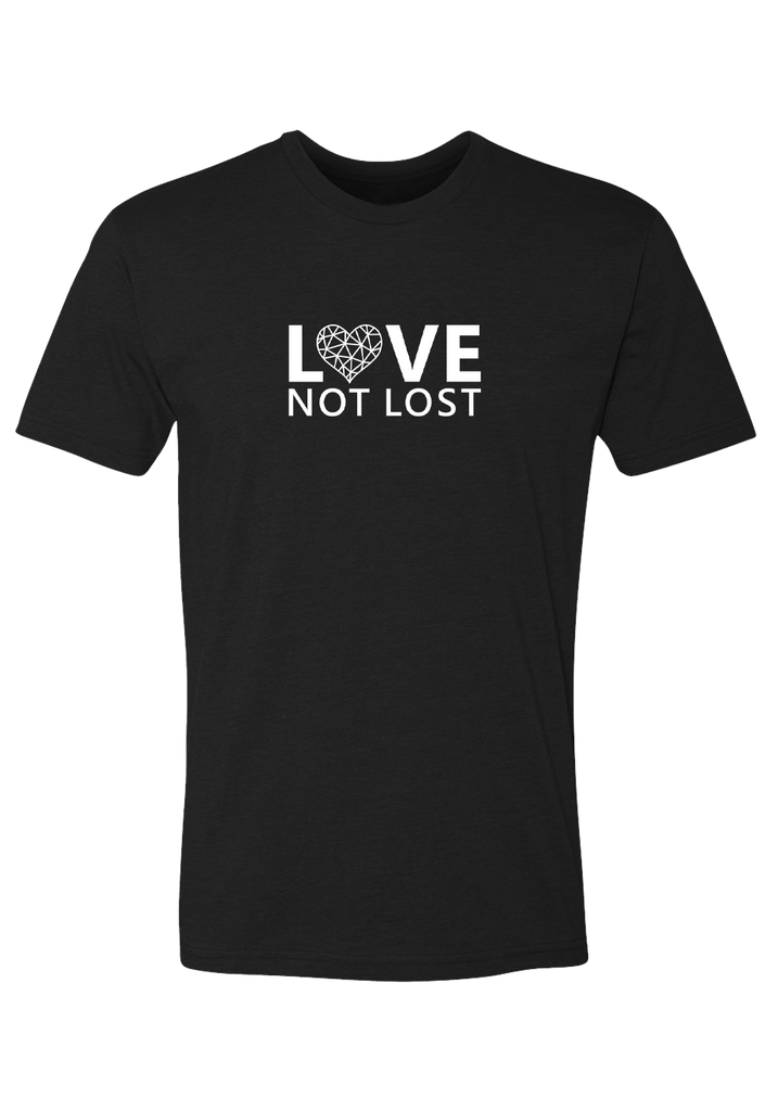 Love Not Lost men's t-shirt (black) - front