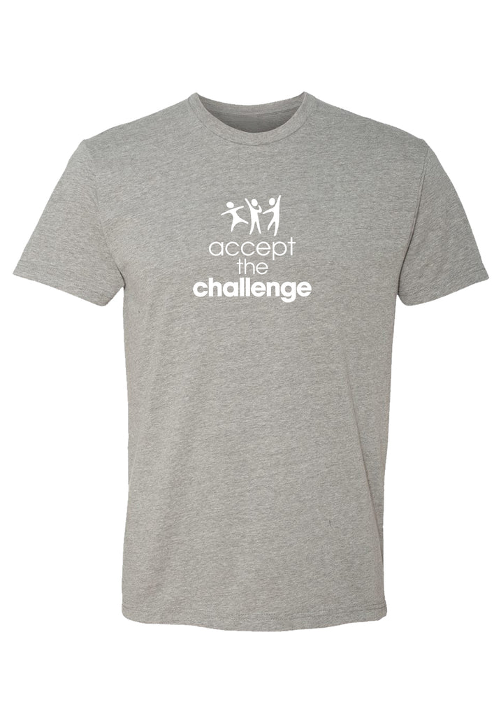 Accept The Challenge men's t-shirt (gray) - front