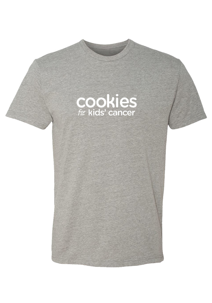 Cookies For Kids' Cancer men's t-shirt (gray) - front