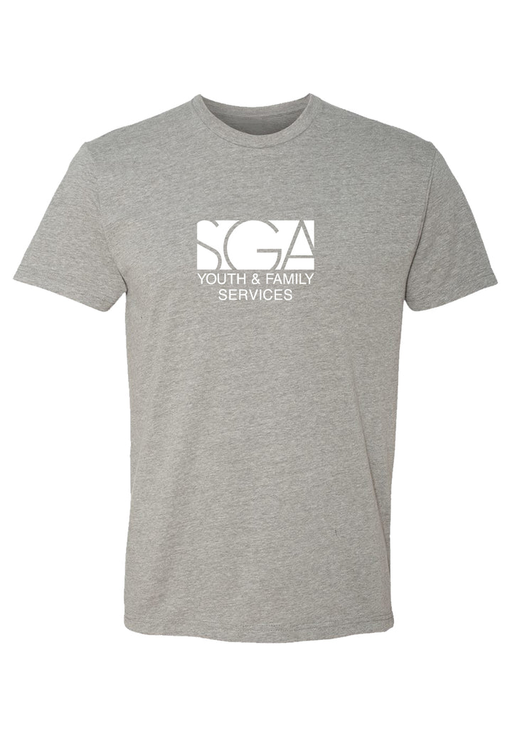 SGA Youth & Family Services men's t-shirt (gray) - front