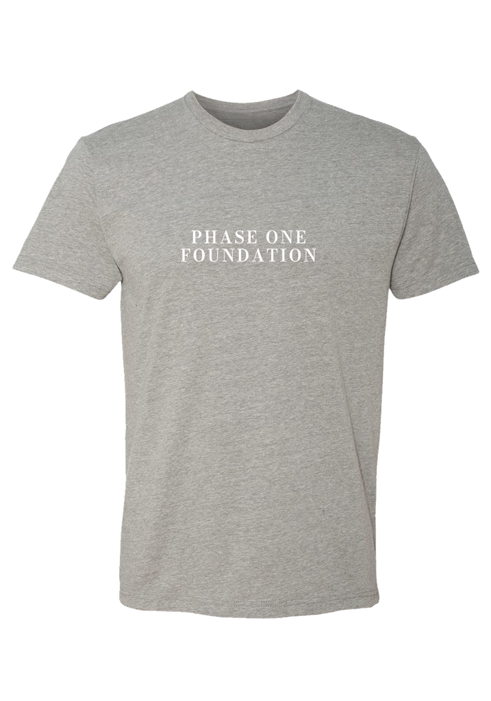 Phase One Foundation men's t-shirt (gray) - front
