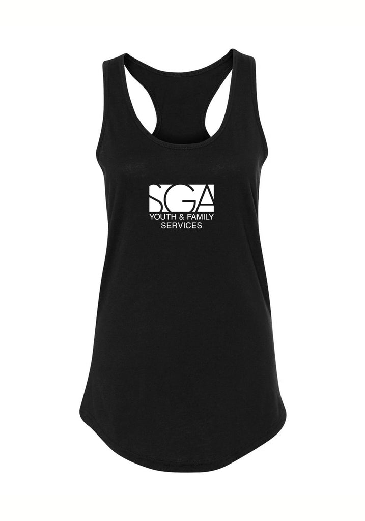 SGA Youth & Family Services women's tank top (black) - front