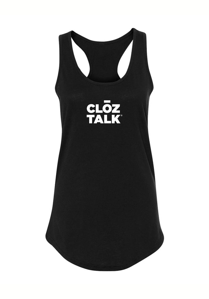 CLOZTALK LOGO women's tank top (black) - front