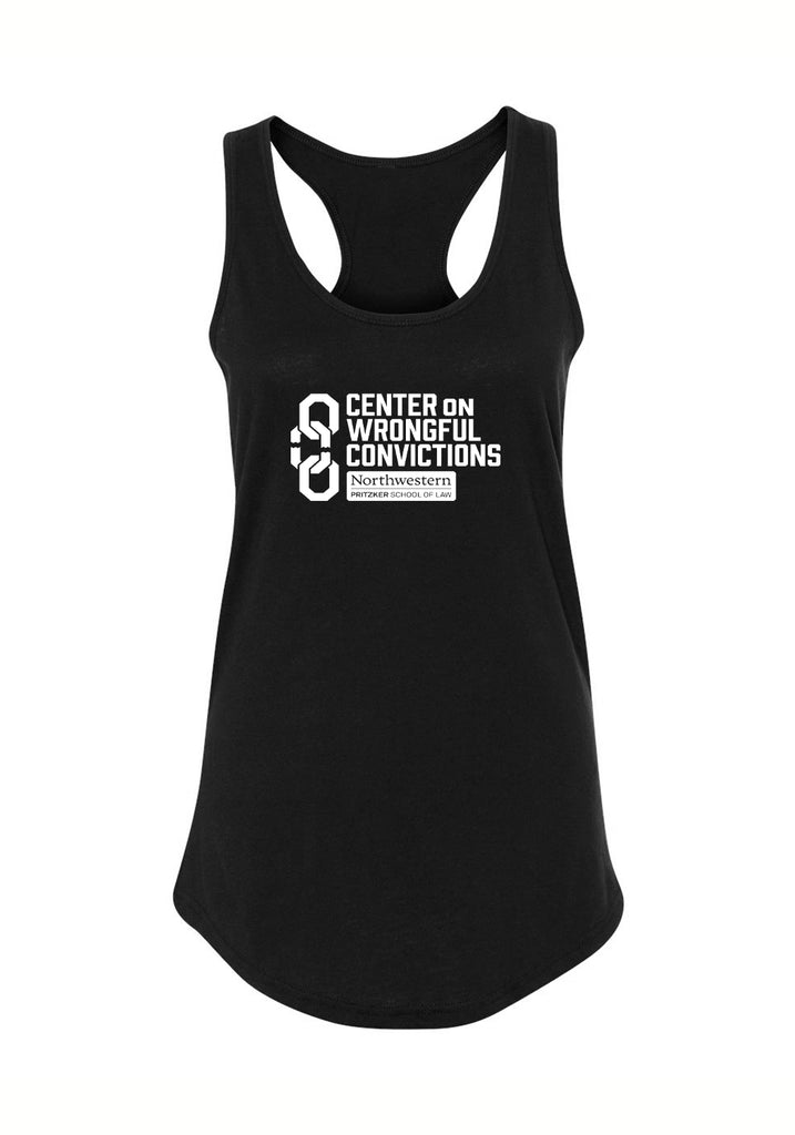Center On Wrongful Convictions women's tank top (black) - front
