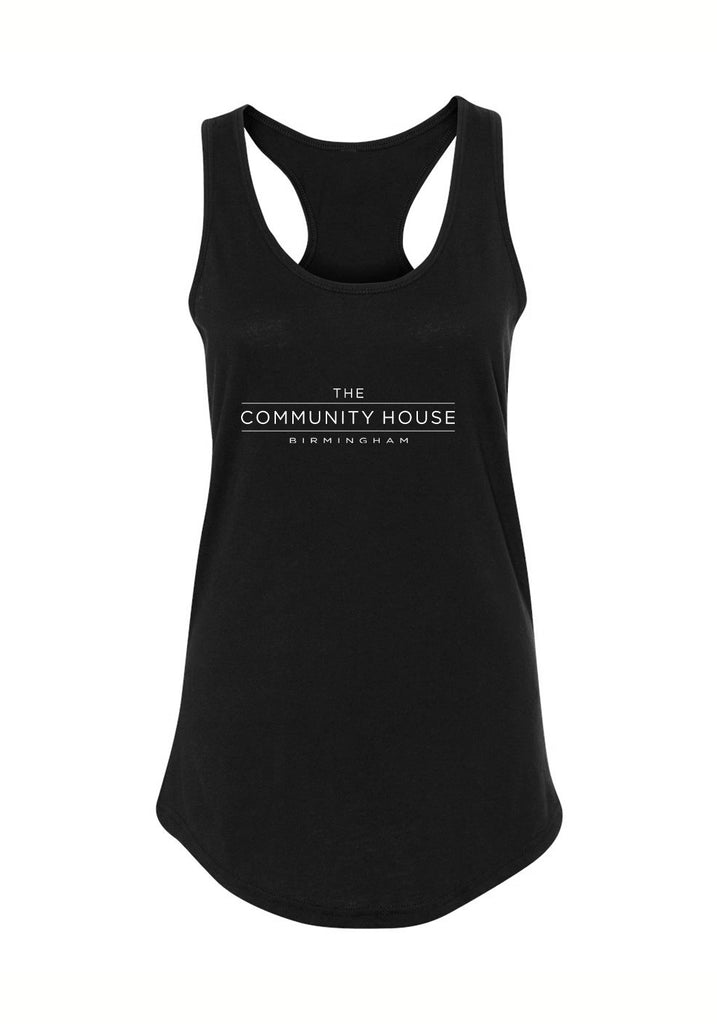 The Community House women's tank top (black) - front