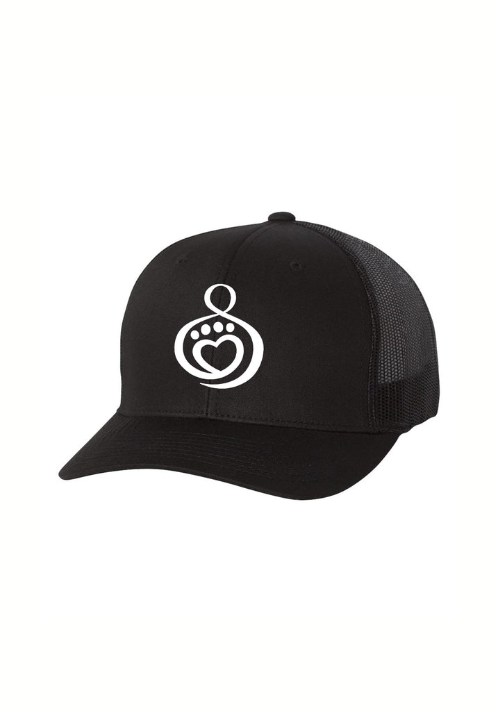 American Association Of Pet Parents unisex trucker baseball cap (black) - front