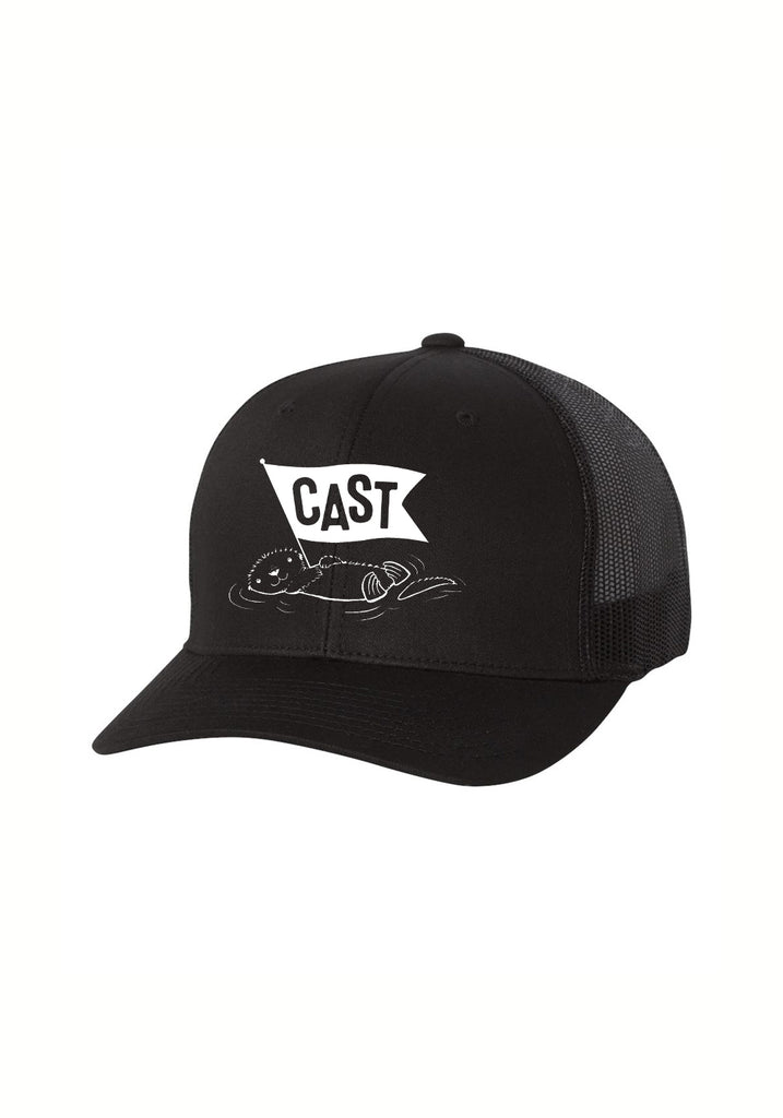 CAST Water Safety Foundation unisex trucker baseball cap (black) - front