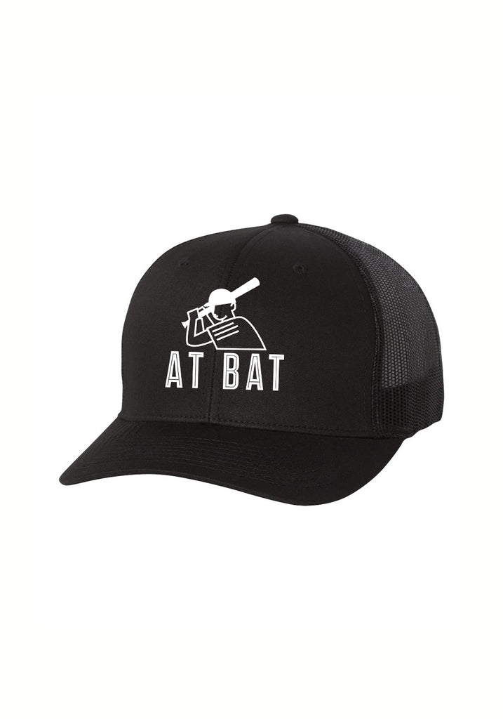 At Bat unisex trucker baseball cap (black) - front