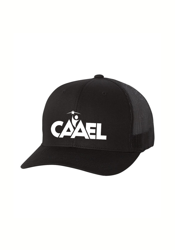 CAAEL unisex trucker baseball cap (black) - front