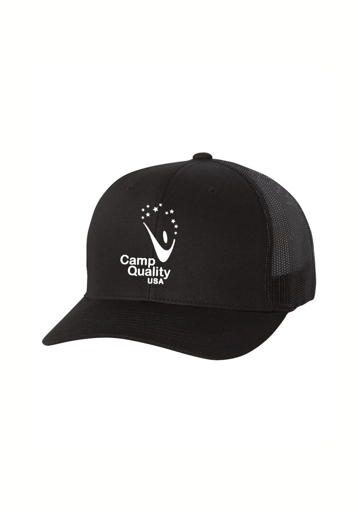 Camp Quality USA unisex trucker baseball cap (black) - front