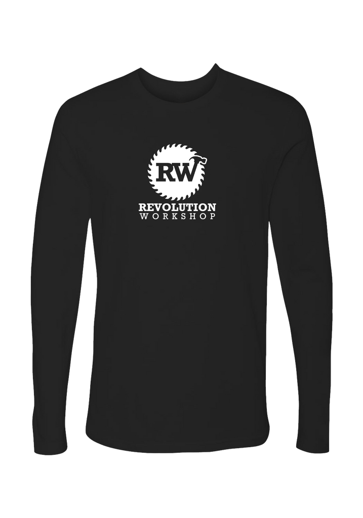 Revolution Workshop unisex long-sleeve t-shirt (black) - front