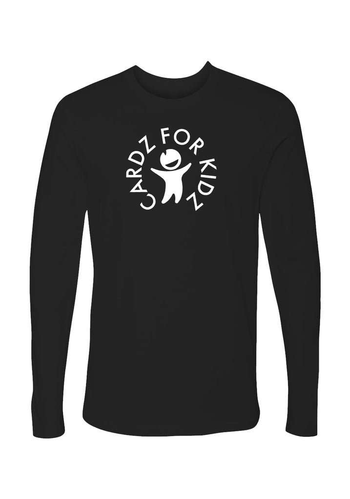 Cardz For Kidz unisex long-sleeve t-shirt (black) - front